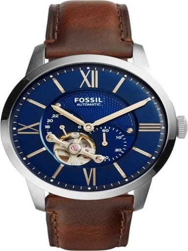 Fossil Townsman Automatic Blue Dial Steel Watch