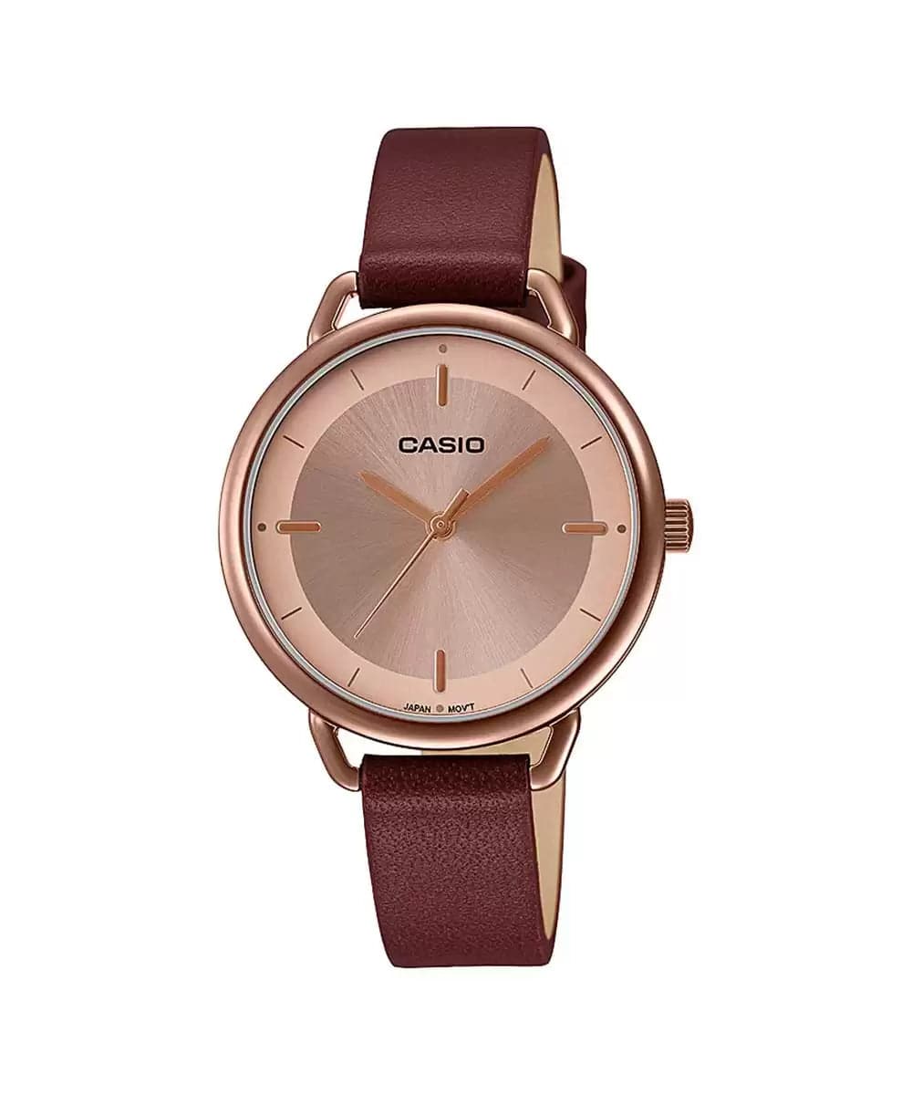 CASIO ENTICER LADIES Rose Gold Analog - Women's Watch A1802 - Kamal Watch Company
