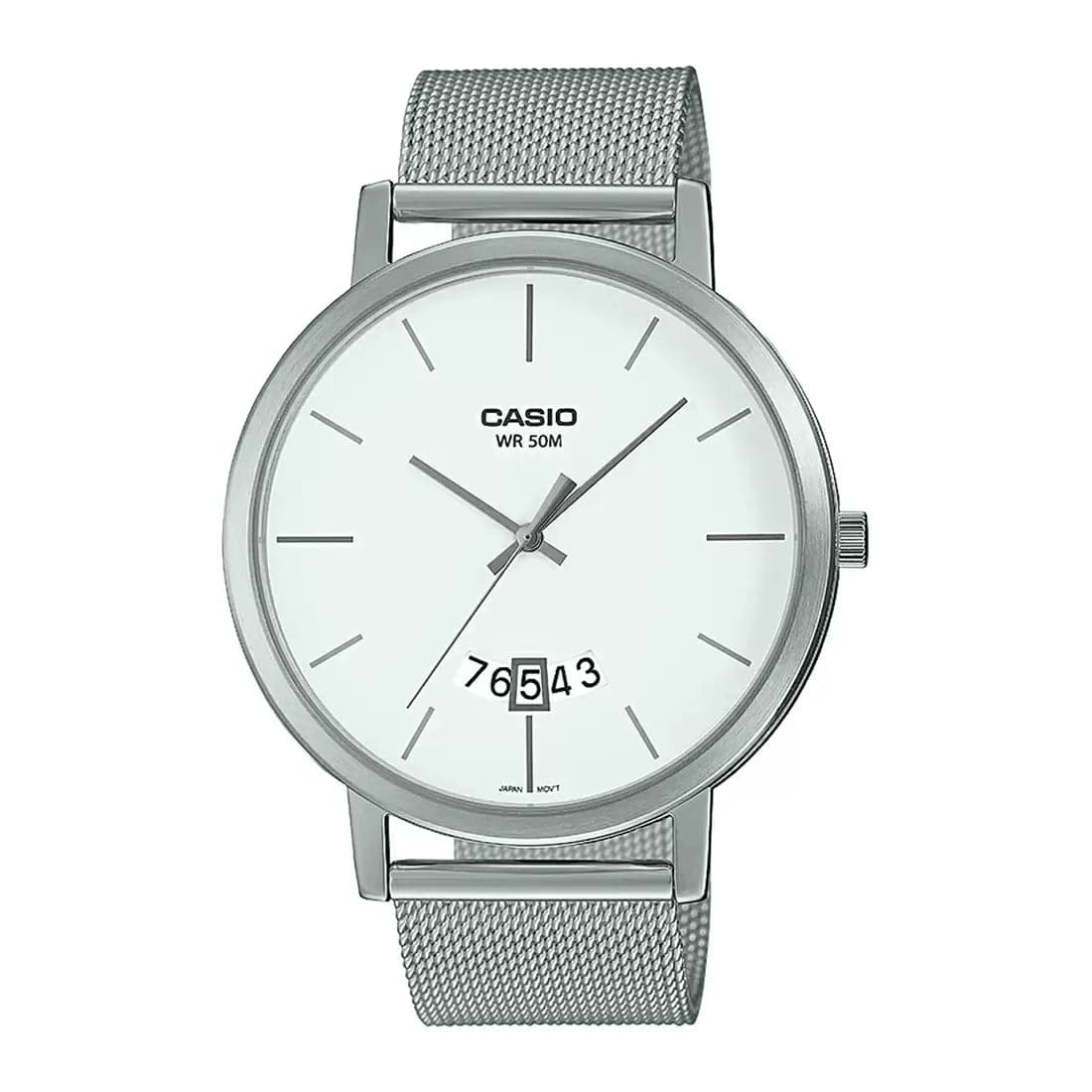 CASIO ENTICER MEN Silver Analog - Men's Watch A1873 - Kamal Watch Company