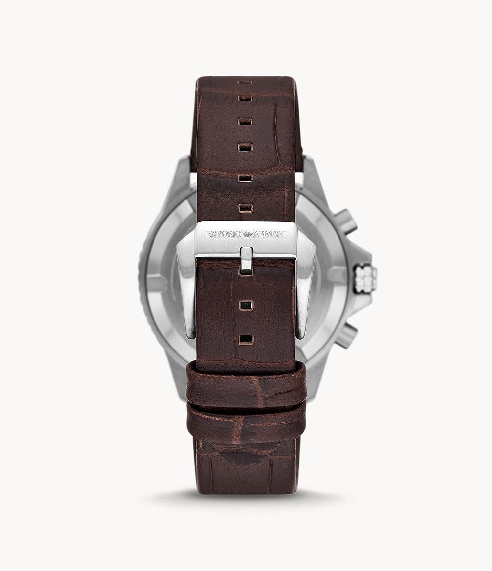 Fossil Round Automatic Dark Brown Leather Watch, For Personal Use at Rs  2499/piece in Mumbai