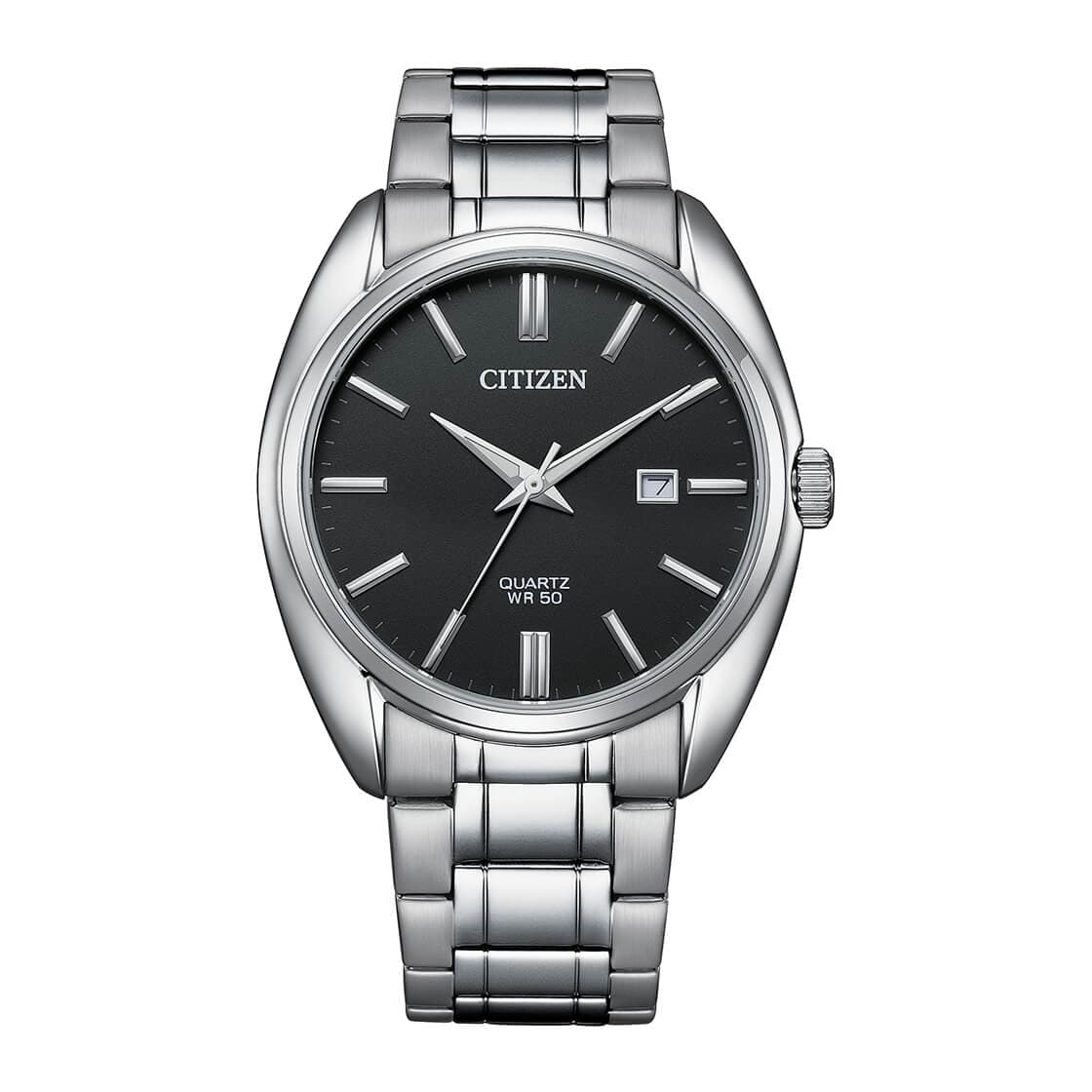 CITIZEN QUARTZ GENTS WATCH BLACK DIAL - BI5100-58E - Kamal Watch Company