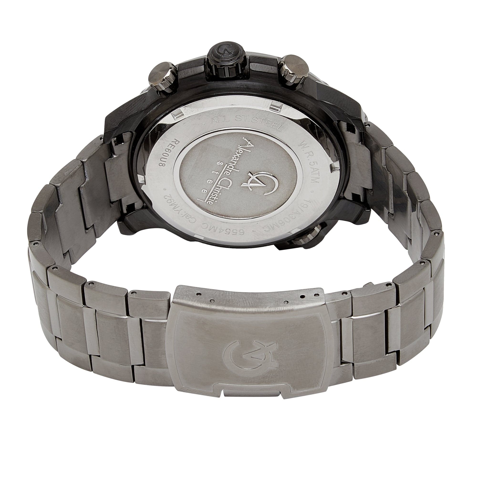 AC 6554 MCB Chronograph For Men Polished Silver