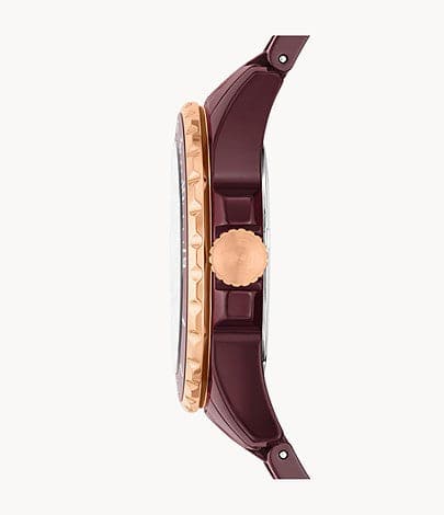 Fossil hot sale watch burgundy