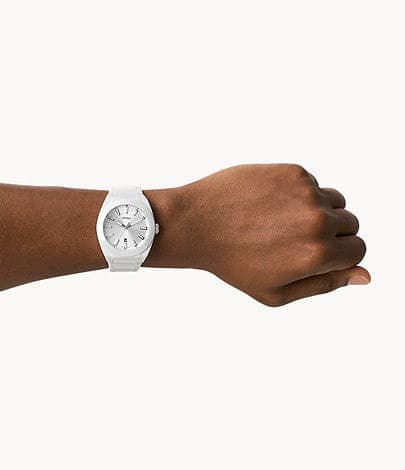 Fossil white ceramic clearance watch