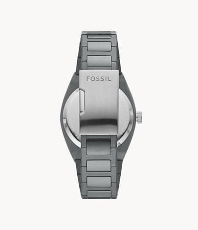 FOSSIL Everett Three-Hand Date Gray Ceramic Watch CE5027 - Kamal Watch Company