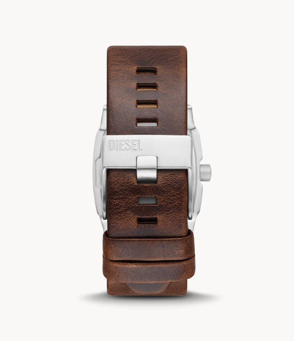 DIESEL Cliffhanger Three-Hand Brown Leather Watch DZ1998 - Kamal Watch Company