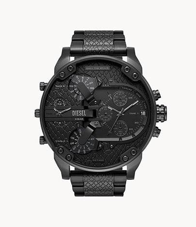 Diesel Mr. Daddy 2.0 Chronograph Multifunction Black-Tone Stainless Steel Watch DZ7468I - Kamal Watch Company