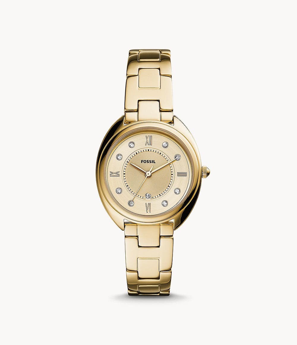 Fossil Gabby Three-Hand Date Gold-Tone Stainless Steel Watch