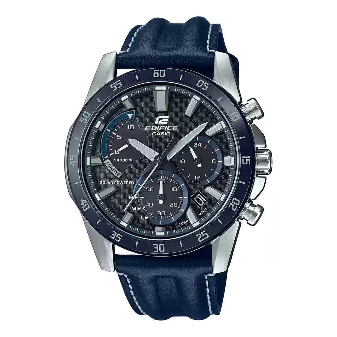 CASIO EDIFICE Blue Solar Chronograph - Men's Watch EX535 - Kamal Watch Company