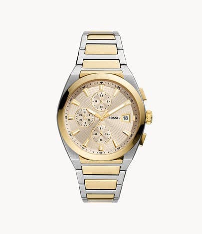 FOSSIL Everett Chronograph Two-Tone Stainless Steel Watch FS5796