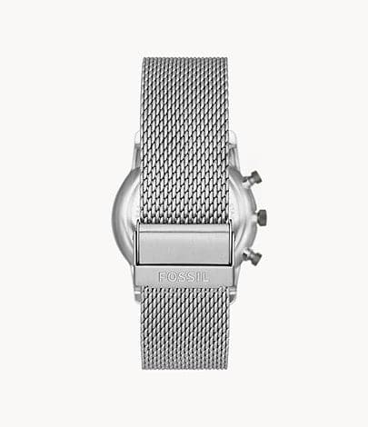 FOSSIL Minimalist Chronograph Stainless Steel Mesh Watch FS5944I - Kamal Watch Company