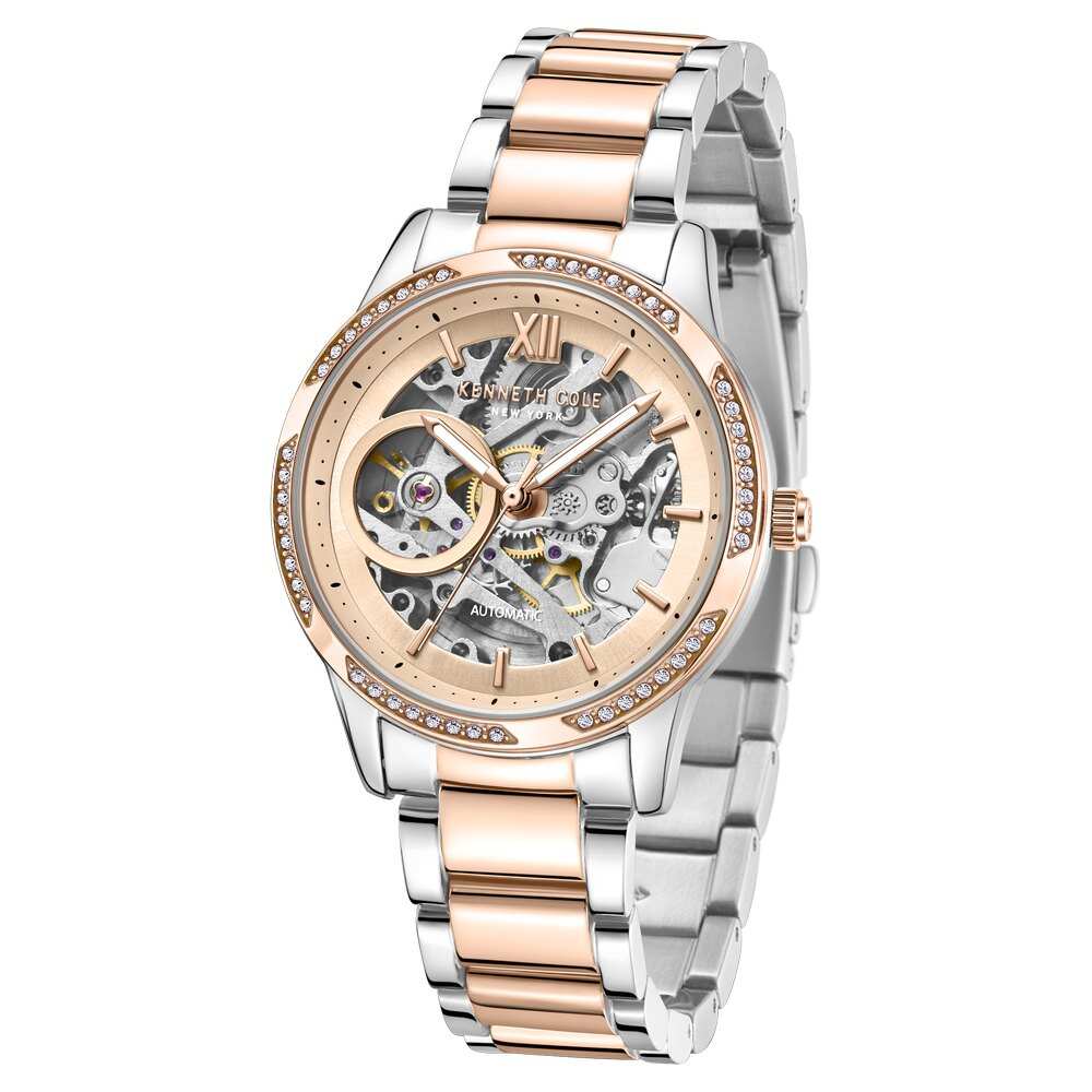 Kenneth cole skeleton deals watch rose gold