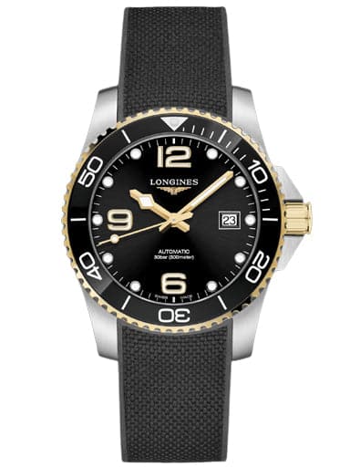 Longines HydroConquest Black Dial Watch - Kamal Watch Company