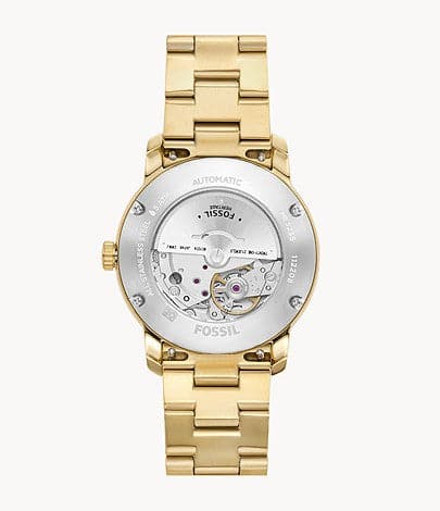 Fossil Fossil Heritage Automatic Gold-Tone Stainless Steel Watch ME3235 - Kamal Watch Company