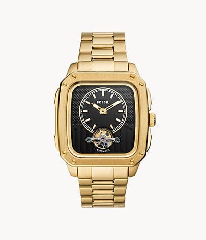 FOSSIL Inscription Automatic Gold-Tone Stainless Steel Watch ME3239 - Kamal Watch Company