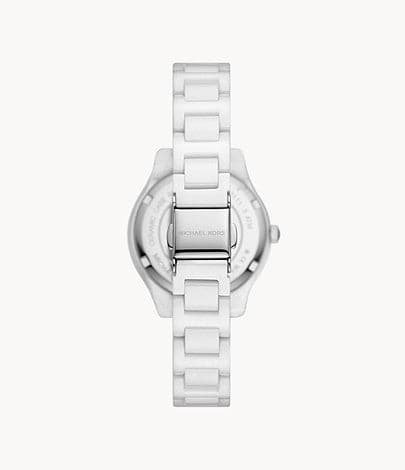 Michael Kors Liliane Three Hand White Ceramic Watch MK4649I