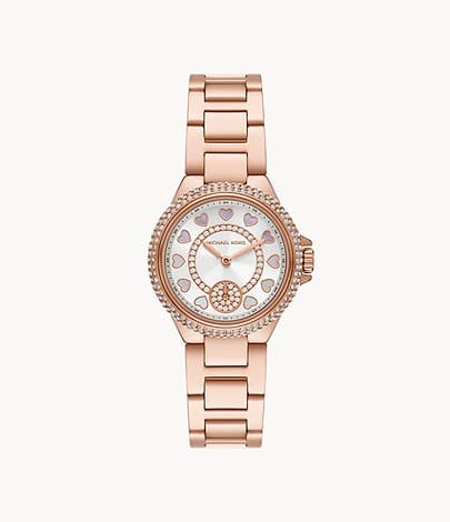 Michael Kors Camille Multifunction Rose Gold-Tone Stainless Steel Watch MK4700I