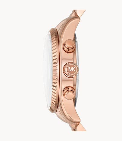 Michael Kors Lexington Chronograph Rose Gold-Tone Stainless Steel Watch MK7217 - Kamal Watch Company