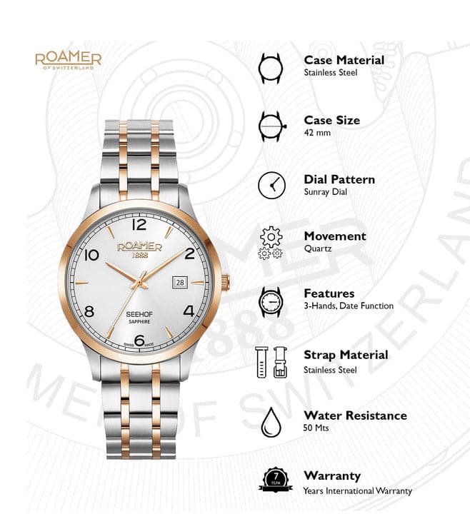 Roamer Rockshell Mark III 220660 47 45 20 - automatic watch