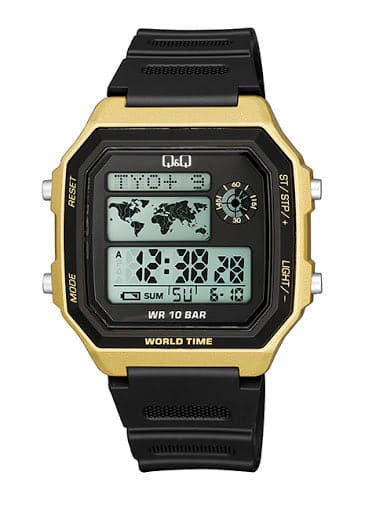 Q&Q Digital White Dial Watch M196J004Y - Kamal Watch Company