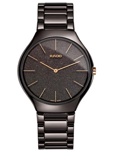 Rado True Thinline Brown Dial Men'S Watch