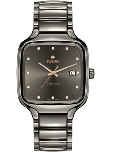 Rado True Square Automatic Diamonds Ceramic Unisex Watch - Kamal Watch Company