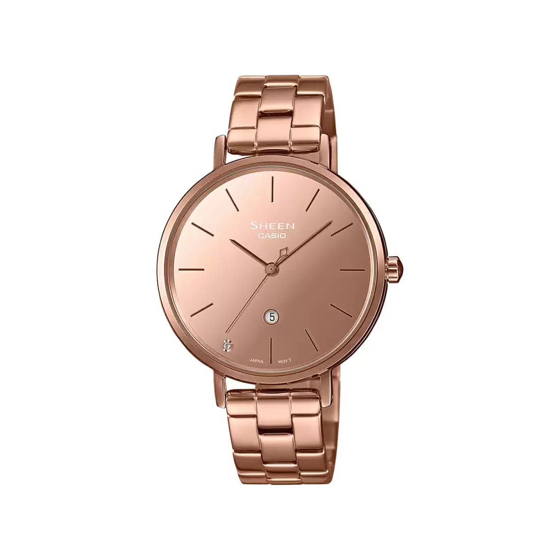 Casio Analog Rose Gold Dial Women's Watch SH247 - Kamal Watch Company