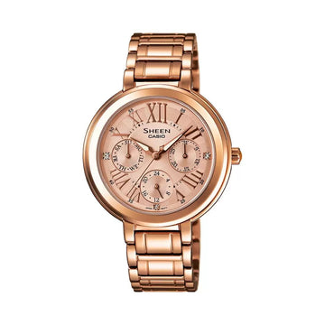 Casio Sheen Analog Gold Dial Women's Watch - Kamal Watch Company