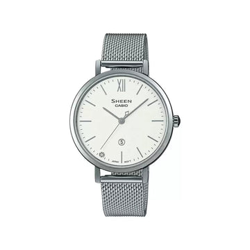 Casio Sheen Analog Silver Dial Women's Watch SX277 - Kamal Watch Company