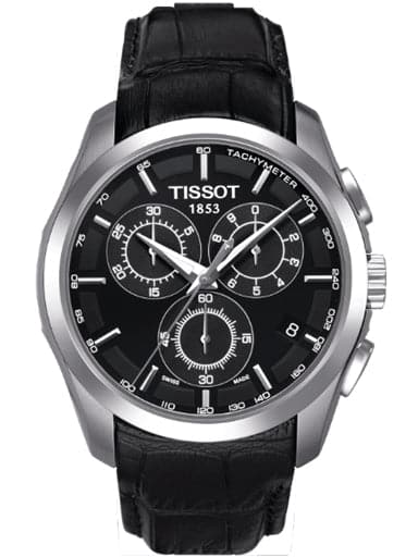 Tissot T Trend Couturier Black Dial Chronograph Men S Watch