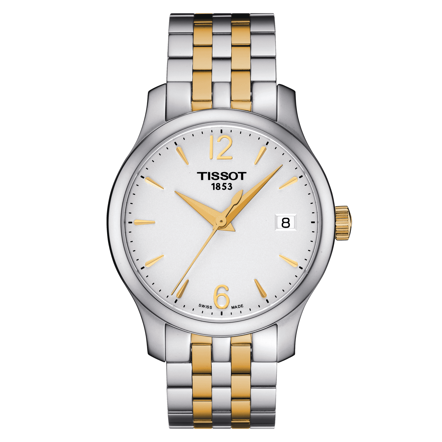 Tissot Women'S Tradition Analog Display Quartz Two Tone Watch