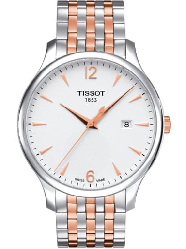 Tissot Tradition Silver Dial Stainless Steel Men's Quartz Watch - Kamal Watch Company