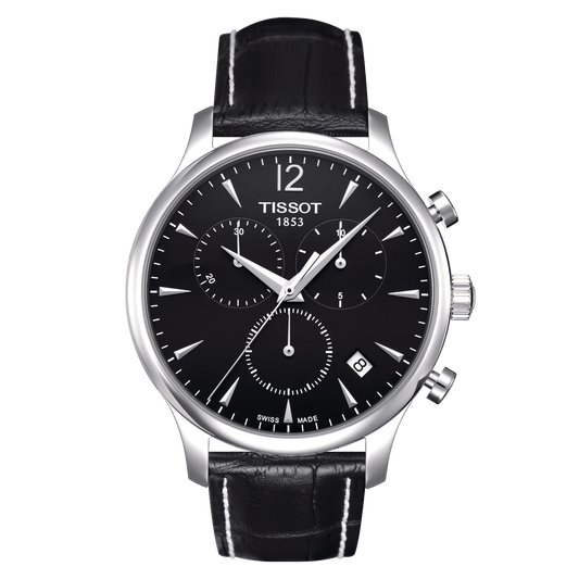 Tissot Tradition Chronograph Black Men's Watch - Kamal Watch Company