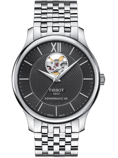 TISSOT TRADITION POWERMATIC 80 OPEN HEART T063.907.11.058.00 - Kamal Watch Company