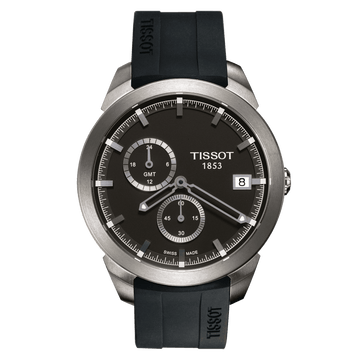 Tissot Titanium GMT Black Dial Men's Watch - Kamal Watch Company