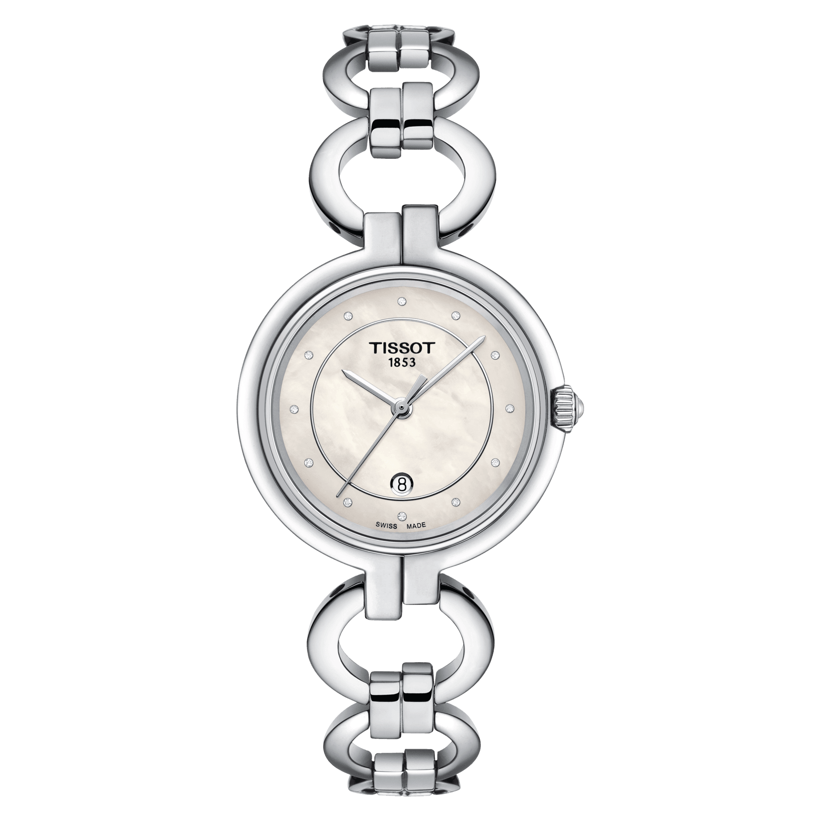 Tissot Flamingo White Mop Dial Women'S Watch