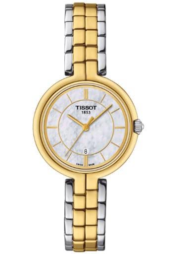 Tissot Flamingo Quartz White MOP Dial Women's Watch - Kamal Watch Company