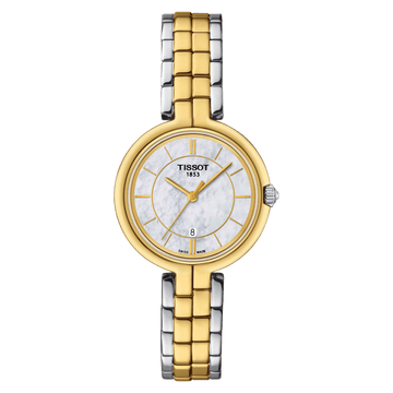 Tissot Flamingo Quartz White MOP Dial Women's Watch - Kamal Watch Company