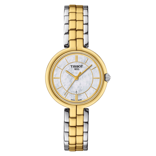 Tissot Flamingo Quartz White MOP Dial Women's Watch - Kamal Watch Company