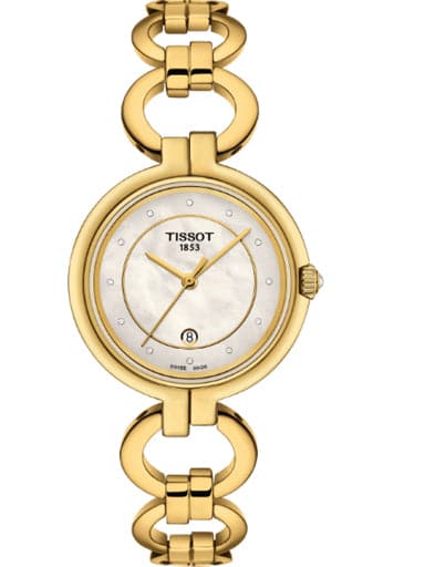 Tissot T-Lady Flamingo White MOP Dial Women's Quartz Watch - Kamal Watch Company