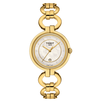 Tissot T-Lady Flamingo White MOP Dial Women's Quartz Watch - Kamal Watch Company