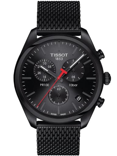 Tissot T-Classic PR 100 Chronograph Black Dial Men's Watch - Kamal Watch Company