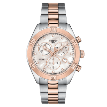 Tissot PR 100 Sport Chic Chronograph Steel Quartz Women's Watch - Kamal Watch Company