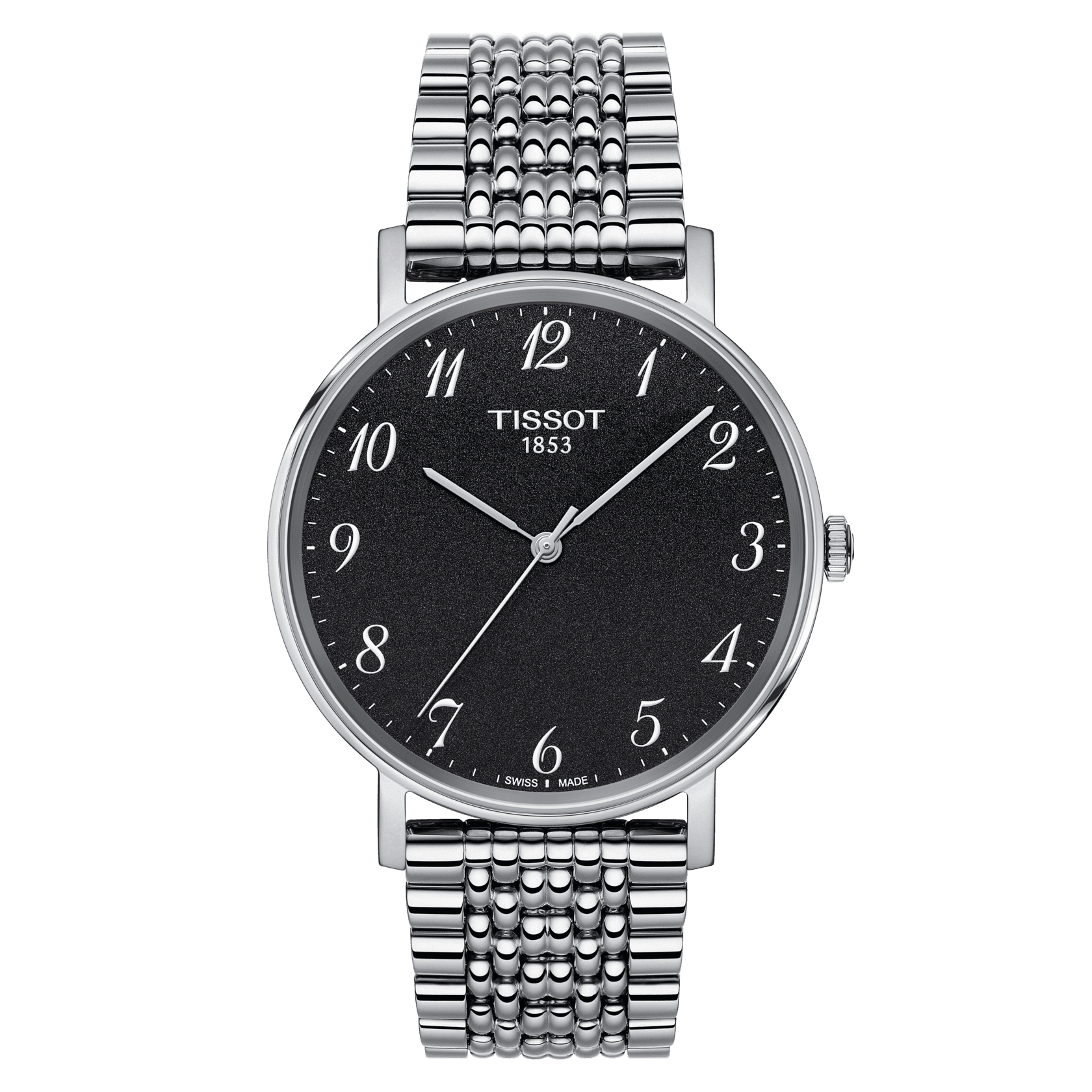 Tissot Everytime Medium Black Dial Unisex Watch - Kamal Watch Company