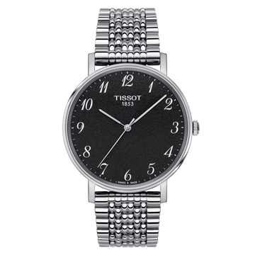 Tissot Everytime Medium Black Dial Unisex Watch - Kamal Watch Company