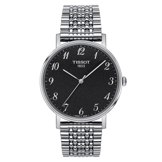 Tissot Everytime Medium Black Dial Unisex Watch - Kamal Watch Company