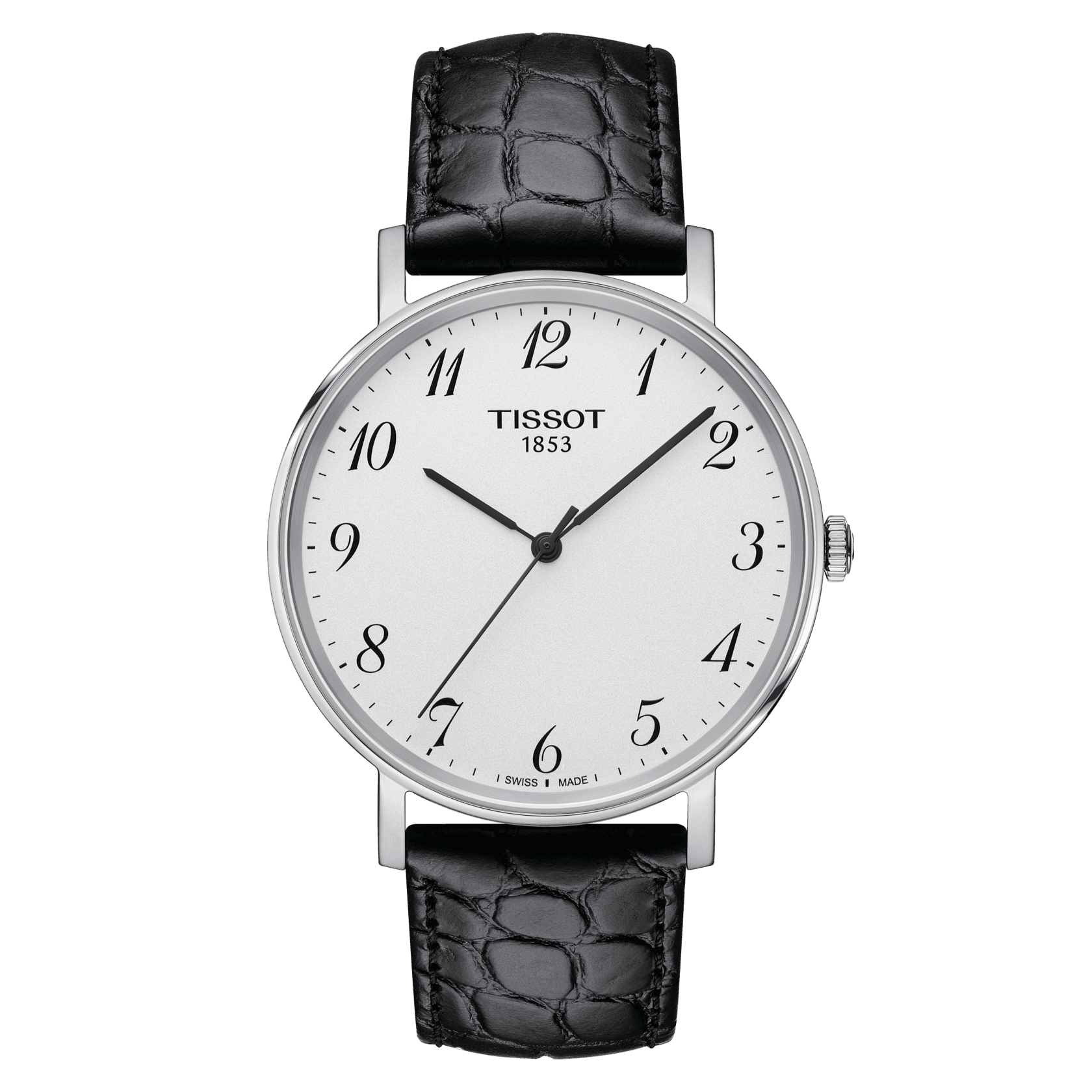 Tissot Everytime Medium Quartz Stainless Steel Silver Dial Watch For Men'S