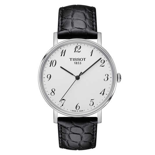 Tissot Everytime Medium Quartz Stainless Steel Silver Dial Watch For Men's - Kamal Watch Company