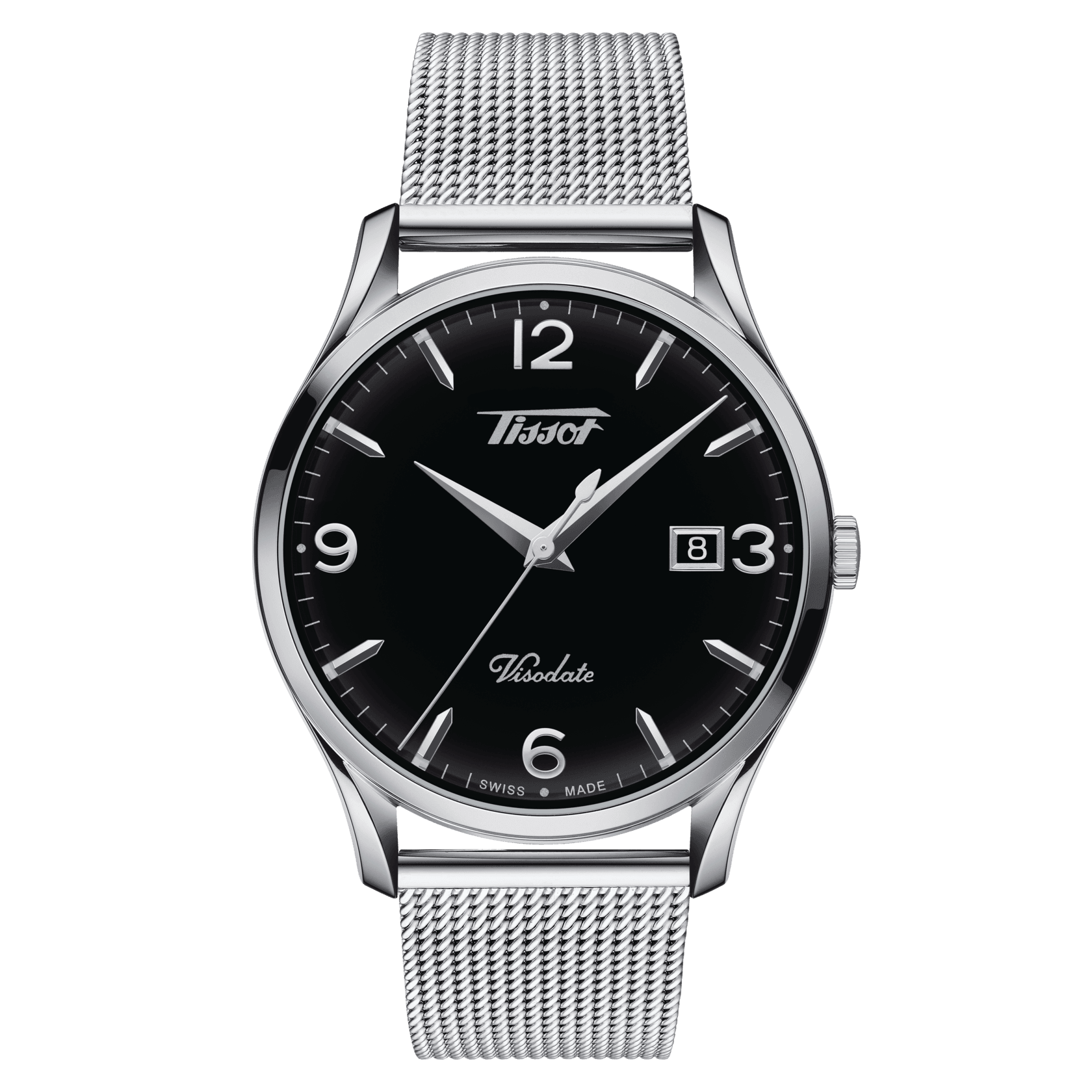 Tissot Heritage Visodate Black Dial Men's Watch - Kamal Watch Company