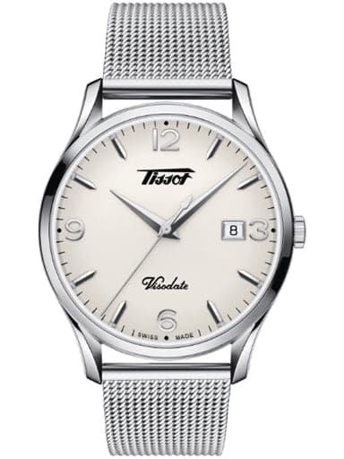 Tissot Heritage Visodate Quartz Silver Opalin Dial Men's Watch - Kamal Watch Company